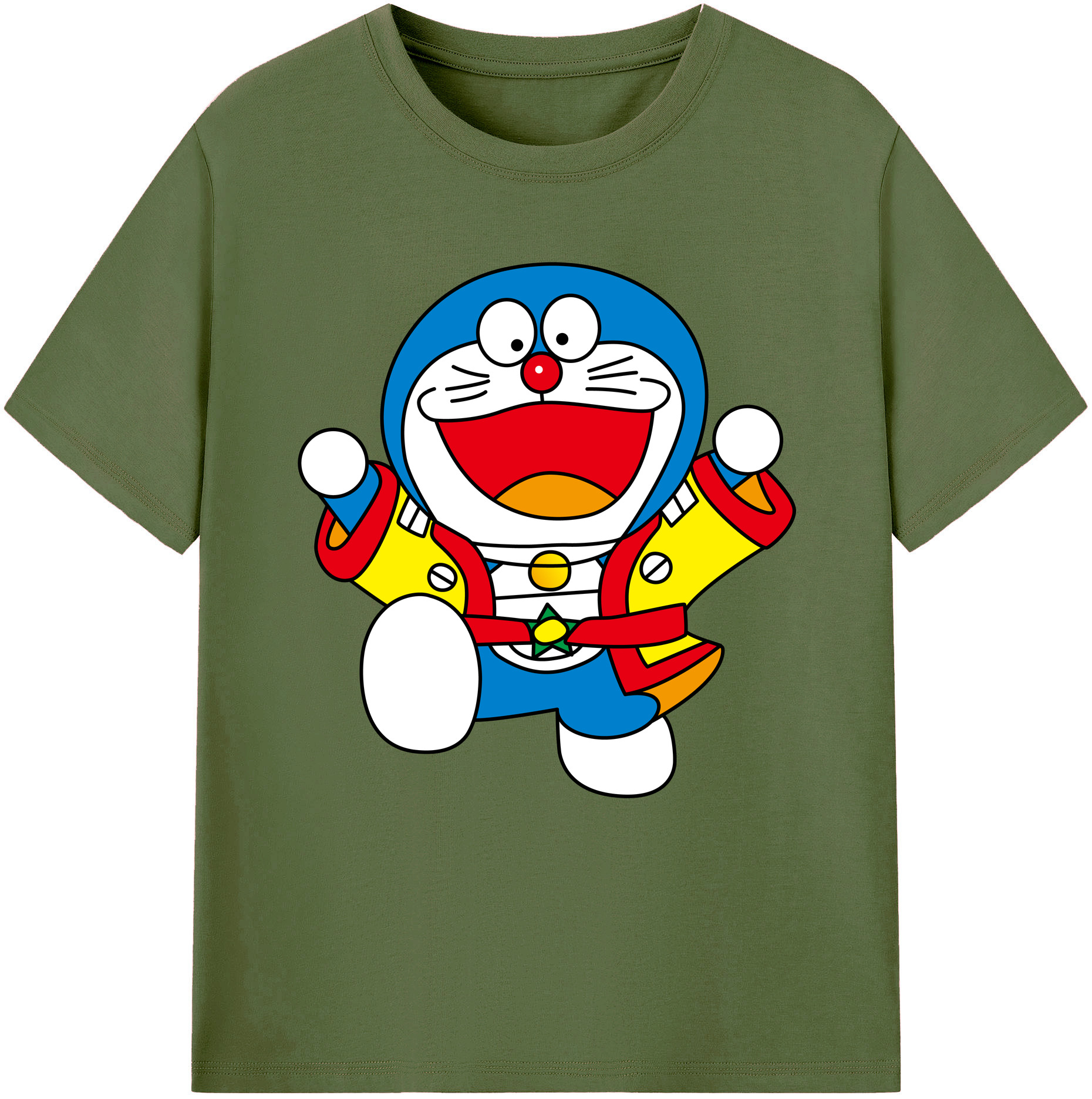 （画像用） ドラえもん Doraemon 綿100％半袖Tシャツ（フロントプリント）